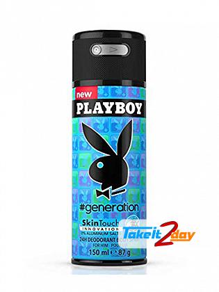 Playboy Generation Deodorant Body Spray For Men 150 ML